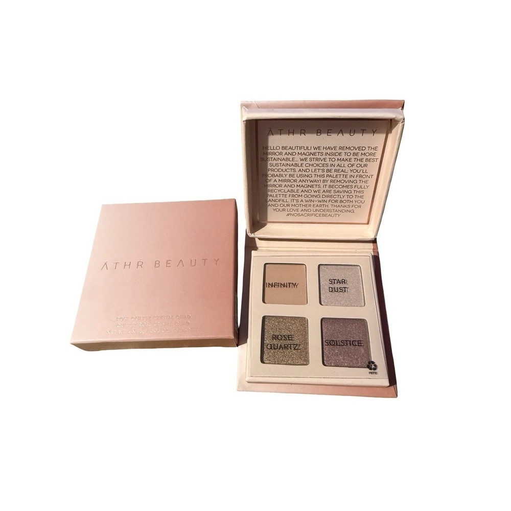 ATHR Beauty Rose Quartz Crystal Eyeshadow Quad .03oz New In Box